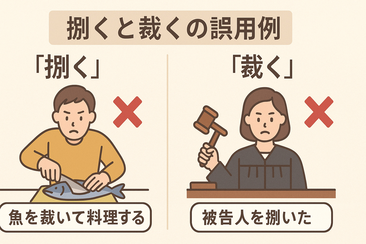 捌く裁くの意味の違いを解説 | master of research