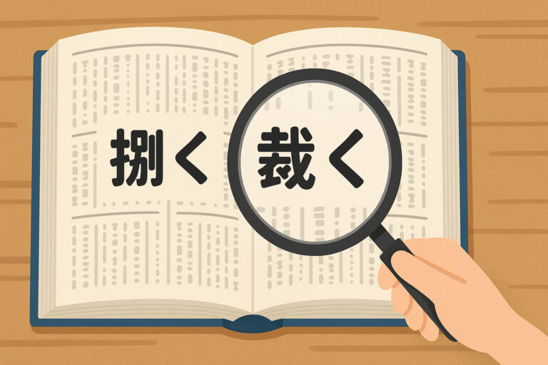 捌く裁くの意味の違いを解説 | master of research