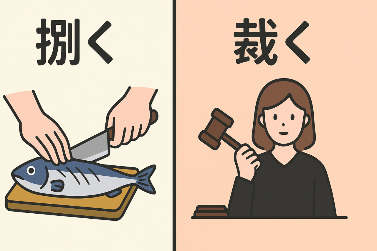 捌く裁くの意味の違いを解説 | master of research