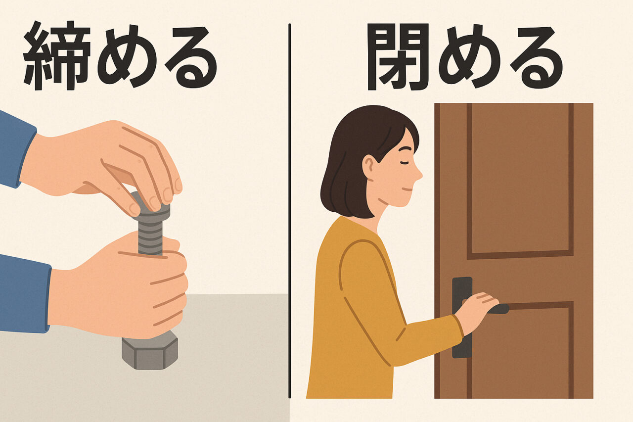 締めると閉めるの意味の違いとは? | master of research